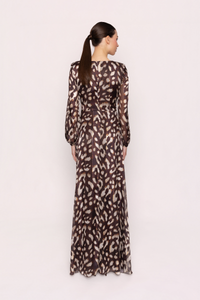 Long Dress with Crisscross Bodice