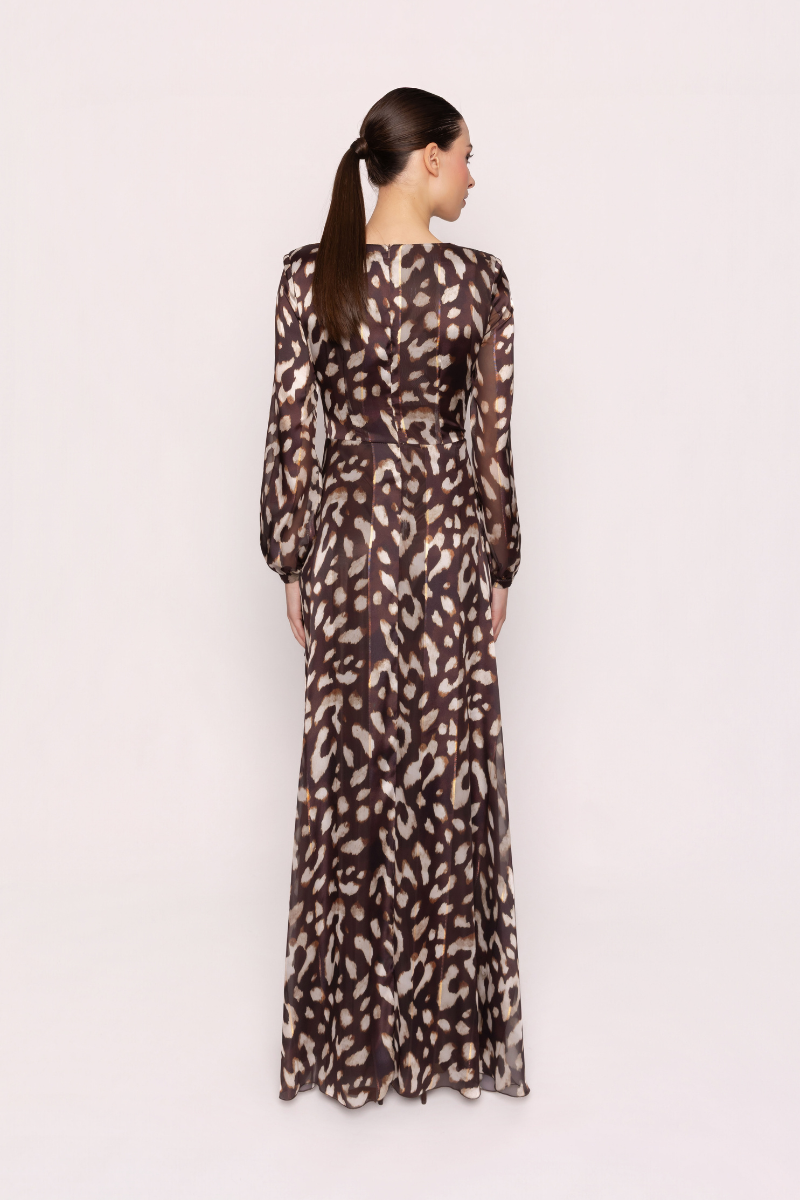 Long Dress with Crisscross Bodice