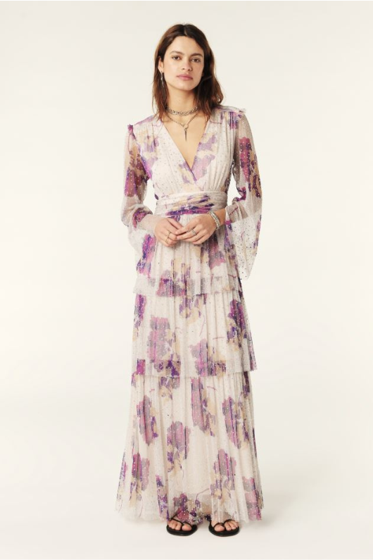 An image of the BA&SH Railey Tiered Dress