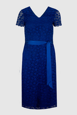 An image of the Bianca Darcey Short Sleeve Lace Dress