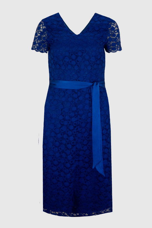 An image of the Bianca Darcey Short Sleeve Lace Dress