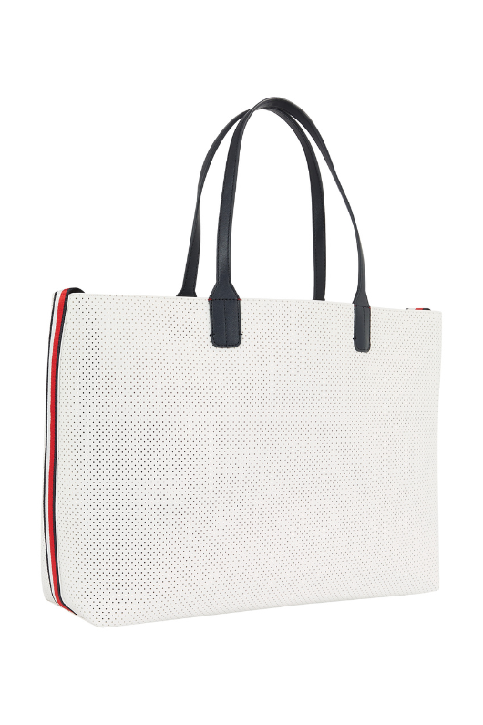 An image of the Tommy Hilfiger Iconic Tommy Perforated Tote