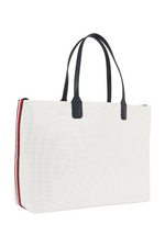 An image of the Tommy Hilfiger Iconic Tommy Perforated Tote