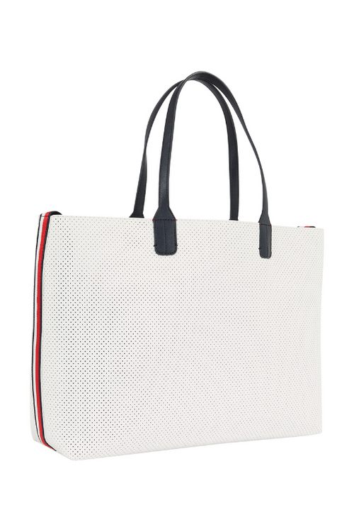 An image of the Tommy Hilfiger Iconic Tommy Perforated Tote