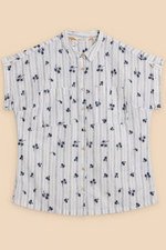 An image of the White Stuff Ellie Stripe Embroidered Shirt