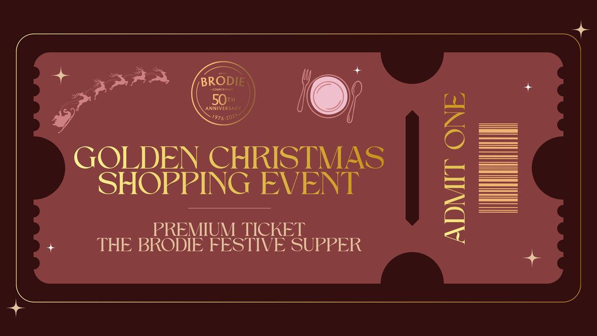 Golden Christmas Shopping Event - The Brodie Festive Supper Ticket