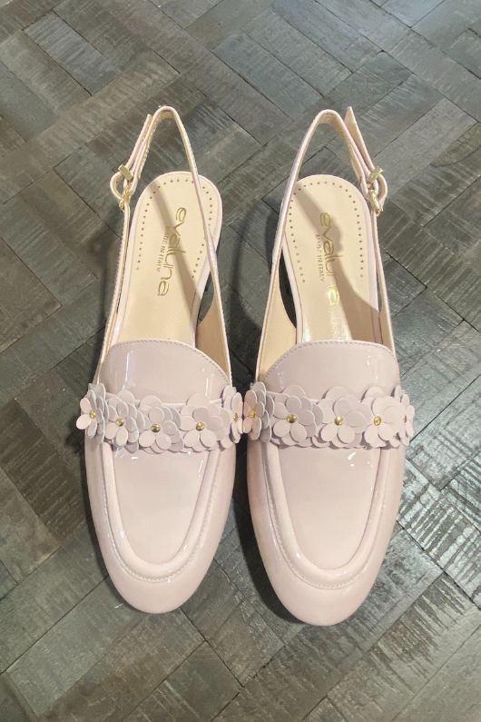 An image of the Evaluna Gilda Slingback Flat Shoe
