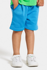 Didriksons Corin Shorts 2. Soft kids shorts with an elasticated waist, two pockets, and a brushed fleece finish