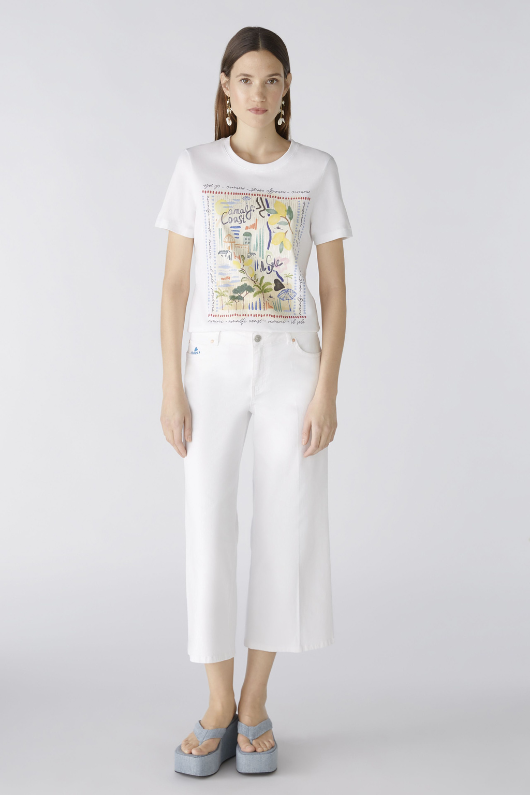 An image of the Oui Amalfi Print T-Shirt