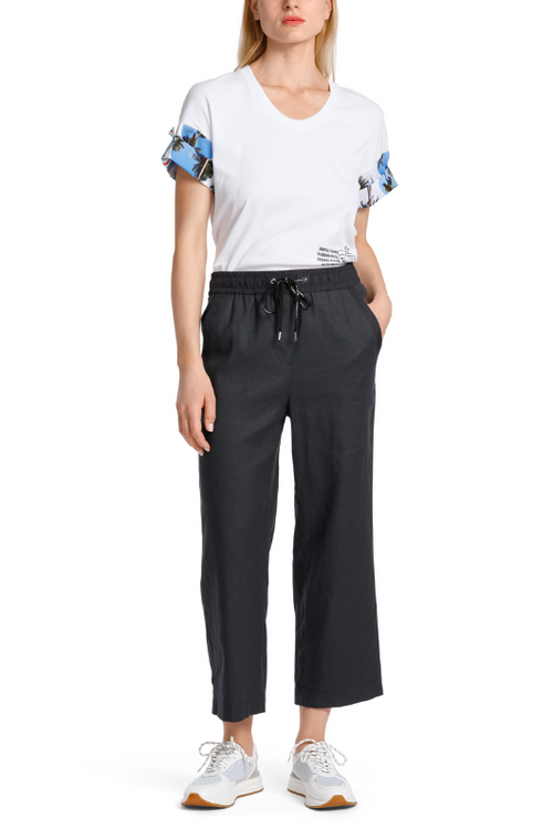 An image of the Marc Cain WUSU Linen Trousers