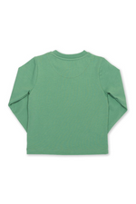 Kite T-Shirt. A kids T-shirt made from organic cotton. This tee features a tractor print and has long sleeves and a round neck.