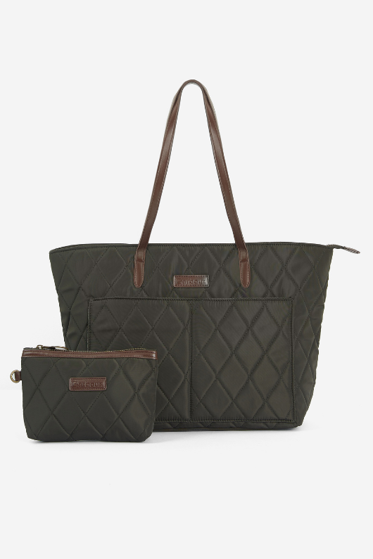 An image of the Barbour Quilted Tote Bag