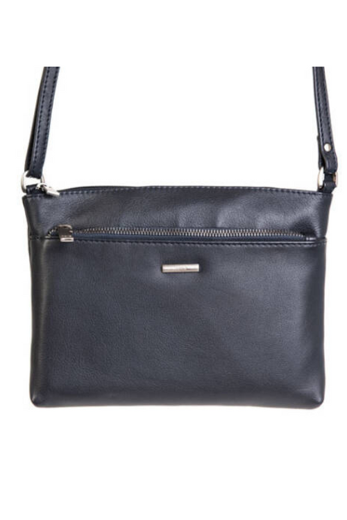 An image of the Nova Leathers Crossbody Bag With Zip Pocket