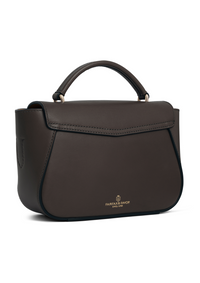 An image of the Fairfax & Favor Fairfax & Favor Mini Blenheim Handbag Mahogany Leather