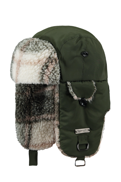 An image of the Barts Kamikaze Kids Hat in the colour Green.