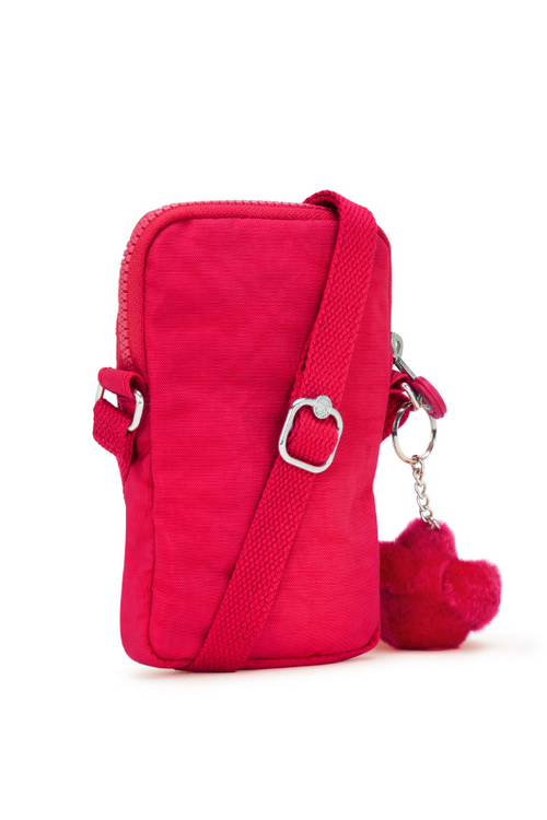 Kipling Tally Phone Bag - Confetti Pink design with Kipling monkey keychain