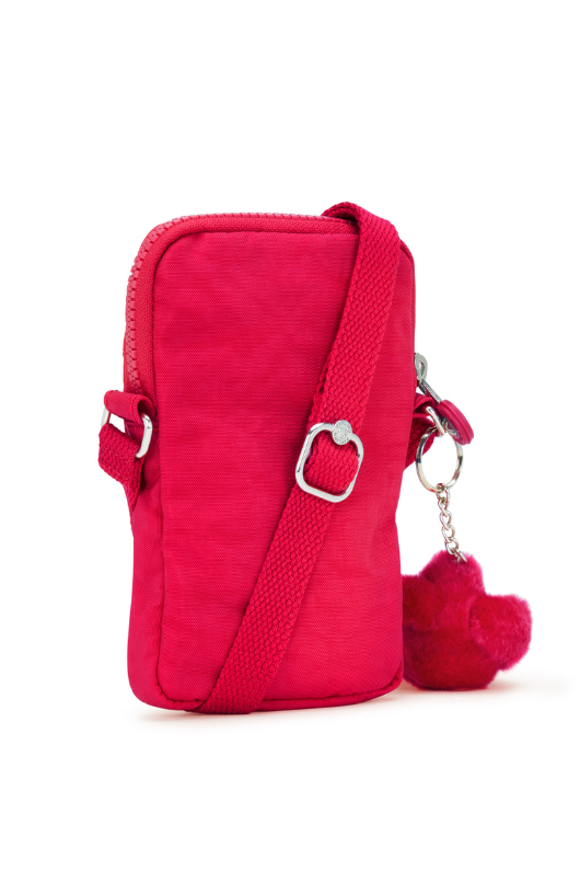 Kipling Tally Phone Bag - Confetti Pink design with Kipling monkey keychain