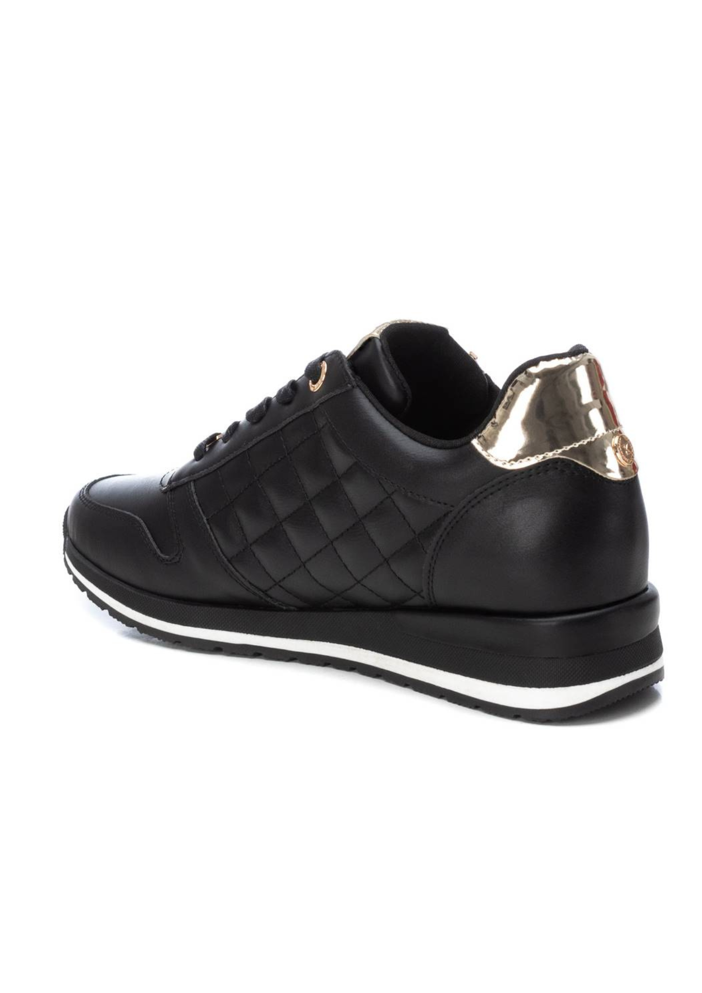 An image of the Xti Leather Side Zip Trainers