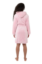 An image of the Bedroom Athletics Samantha Dressing Gown in the colour Pink.