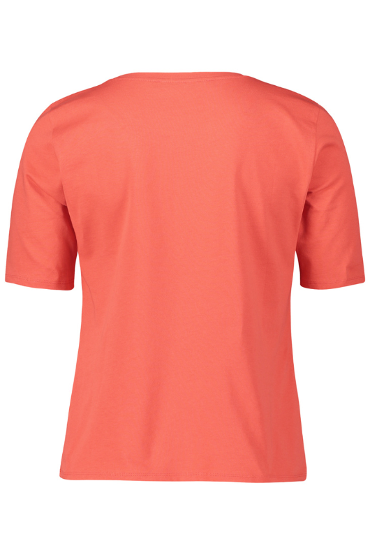 An image of the Betty Barclay Plain T-Shirt in the colour Cayenne.