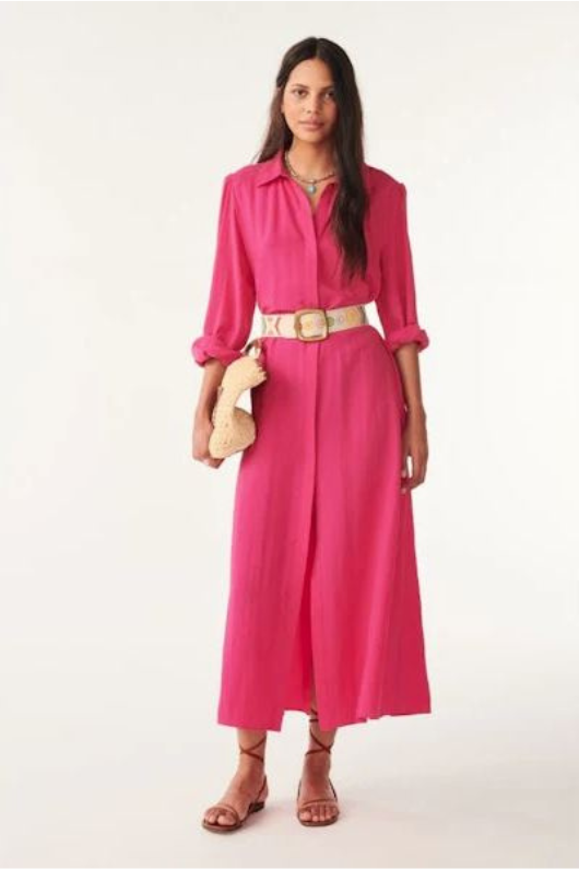 An image of the BA&SH Lara Shirt Dress