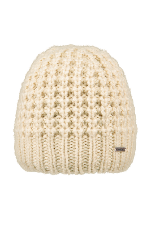An image of the Barts Ammelie Beanie in the colour Cream.