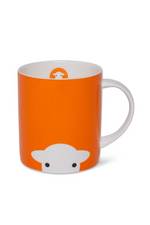 An image of the Herdy Company Peep Mug in orange.