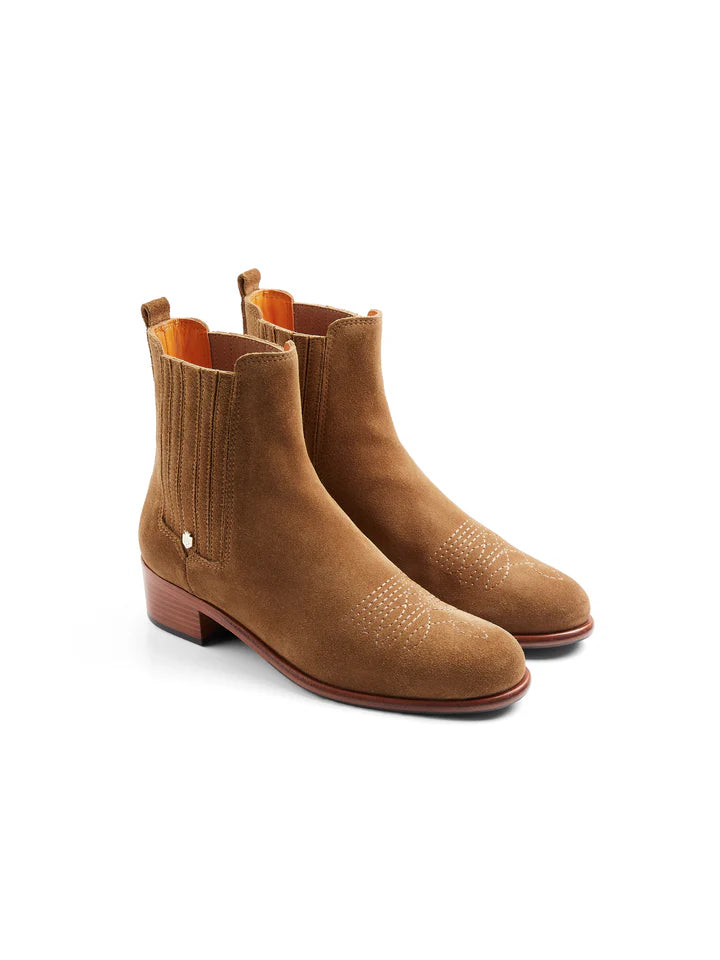 Fairfax & Favor Rockingham Chelsea Boot Tan Suede