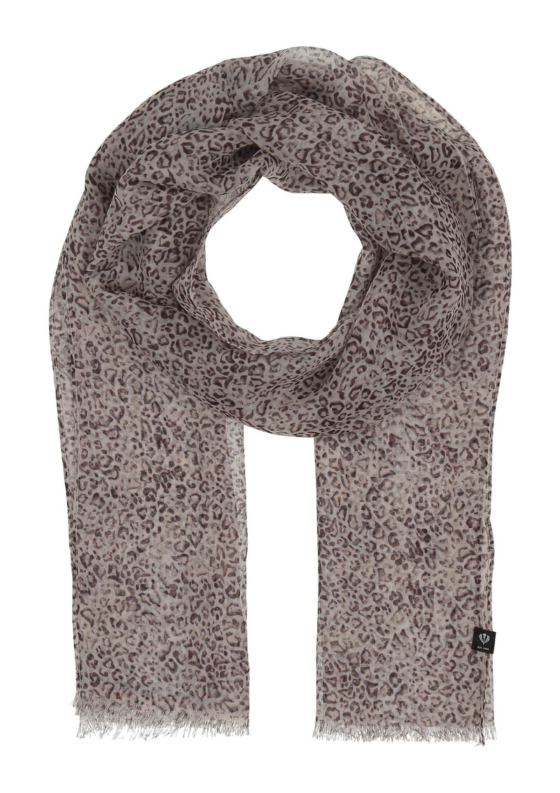 An image of the Fraas Animal Recycled Print Scarf