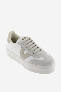 An image of the Victoria Barcelona Leather & Suede Cyclist Trainer