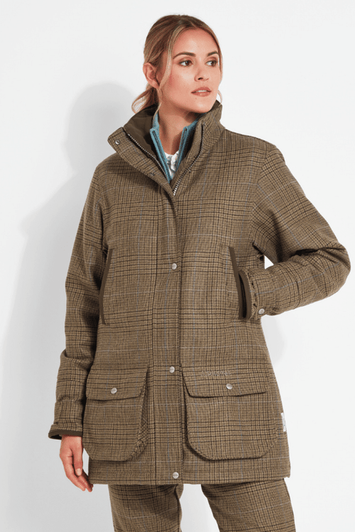 An image of the Schoffel Ptarmigan Tweed Coat