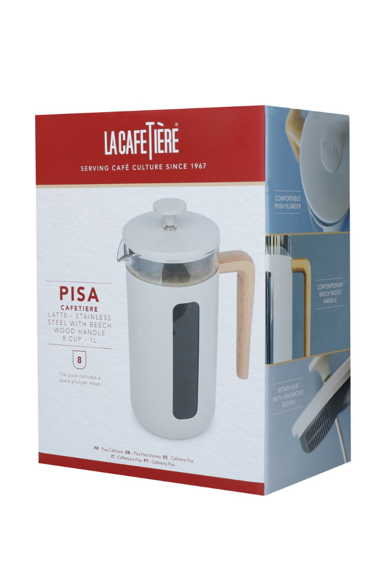 An image of the La Cafetière Pisa 8 Cup Cafetiere