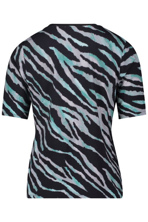 An image of the Betty Barclay Animal Print Short Sleeve T-Shirt
