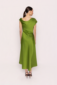 Pleated Midi Dress