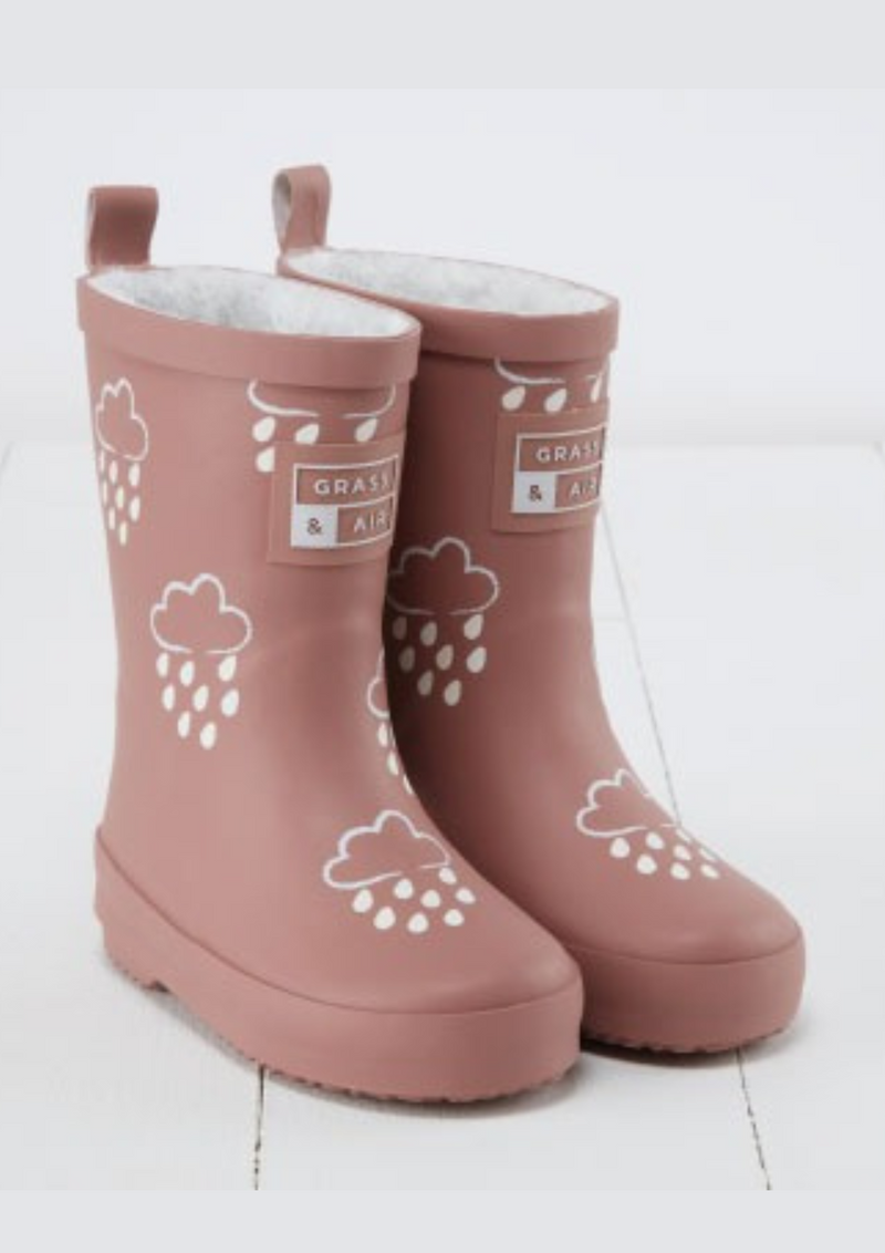 An image of the Grass & Air Colour Changing Kids Wellies