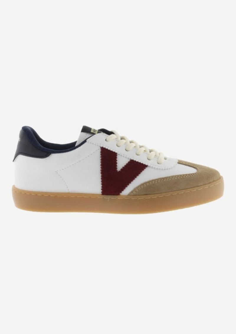 An image of the Victoria Berlin Cyclist Leather & Suede Trainer