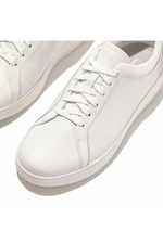 An image of the Fitflop Rally Crystal-Backtab Leather Trainers