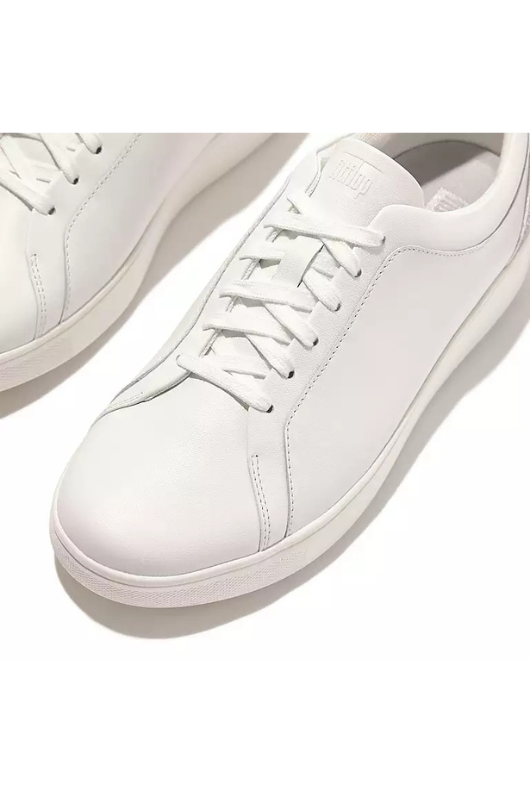 An image of the Fitflop Rally Crystal-Backtab Leather Trainers