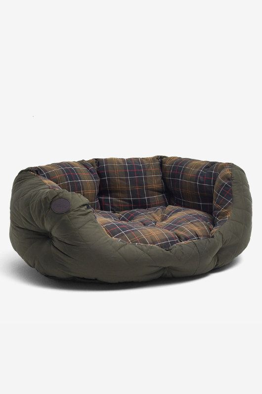 An image of the Barbour Quilted Dog Bed 30 Inches