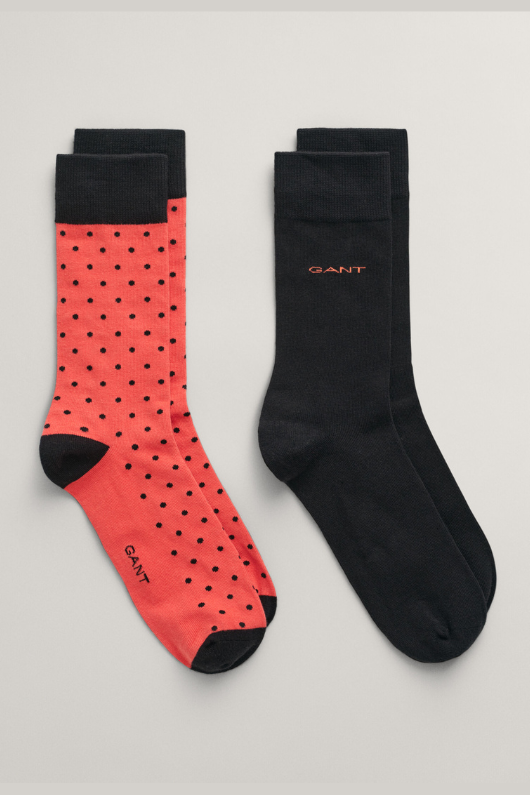 An image of the Gant Dot & Solid Socks 2 Pack