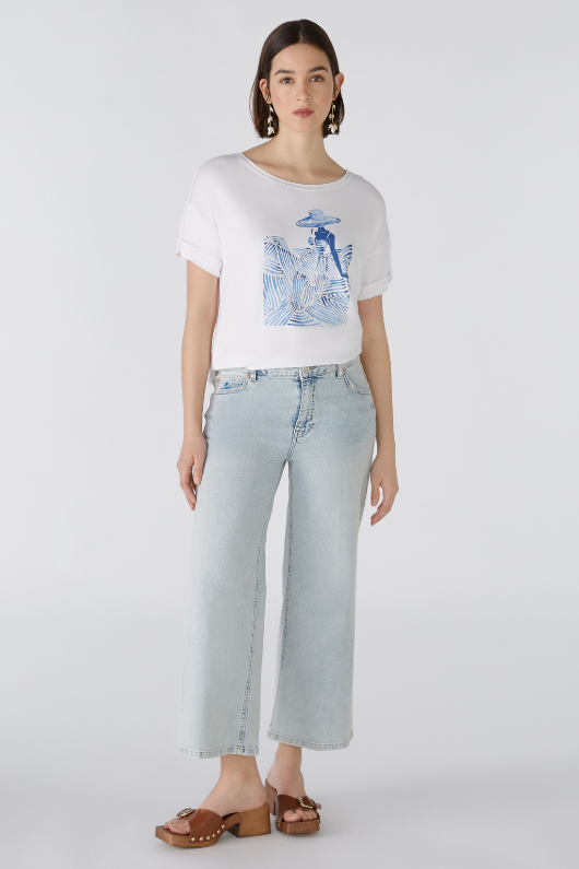 An image of the Oui Lady Print T-Shirt
