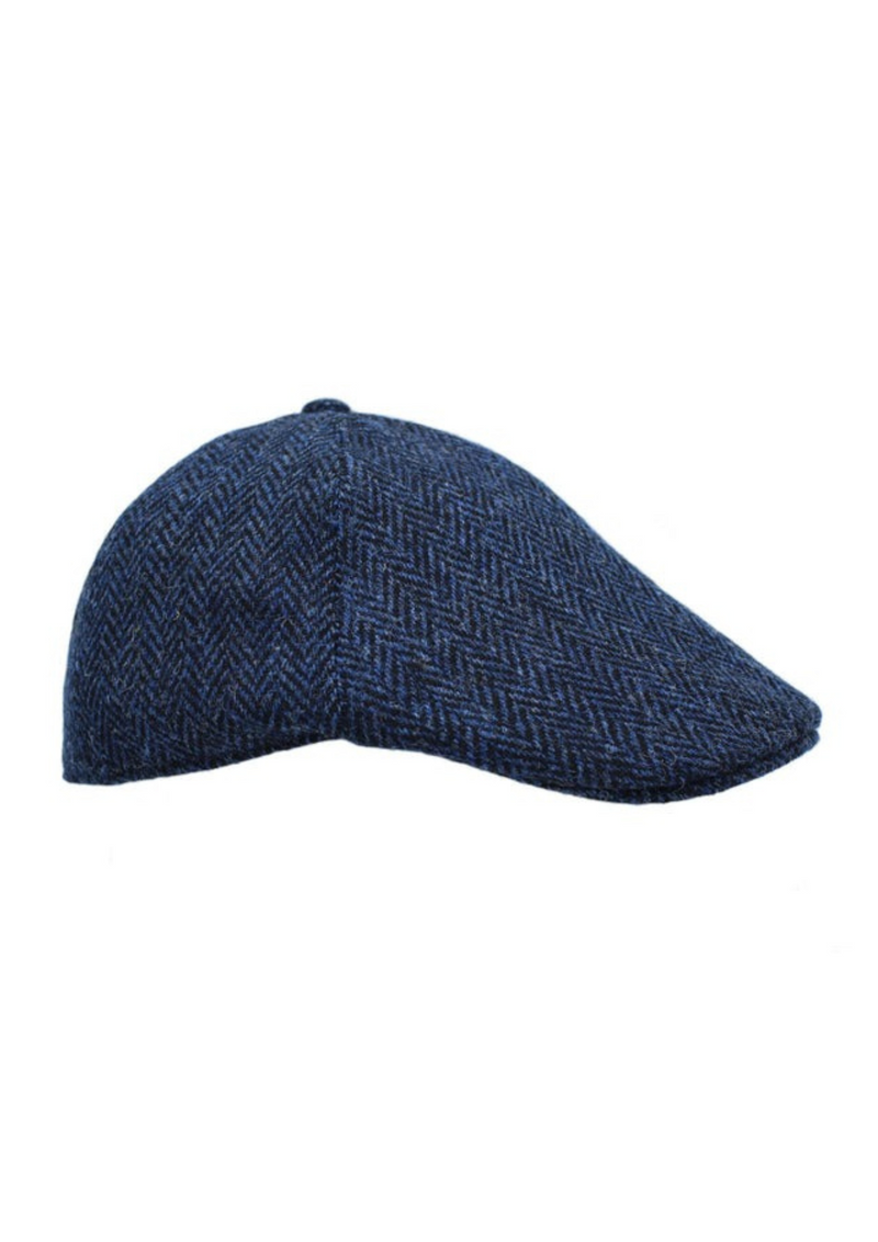 An image of the Heather Accessories Mallaig Harris Tweed Duckbill 6 Piece Cap