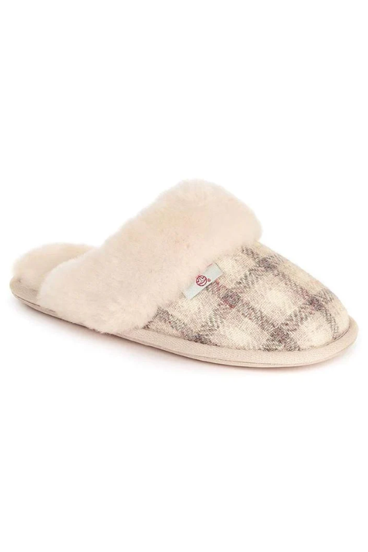 An image of the Bedroom Athletics Kate Harris Tweed Mule Slippers
