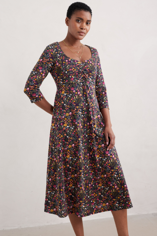 An image of the Seasalt 3/4 Sleeve Secret Cove Dress