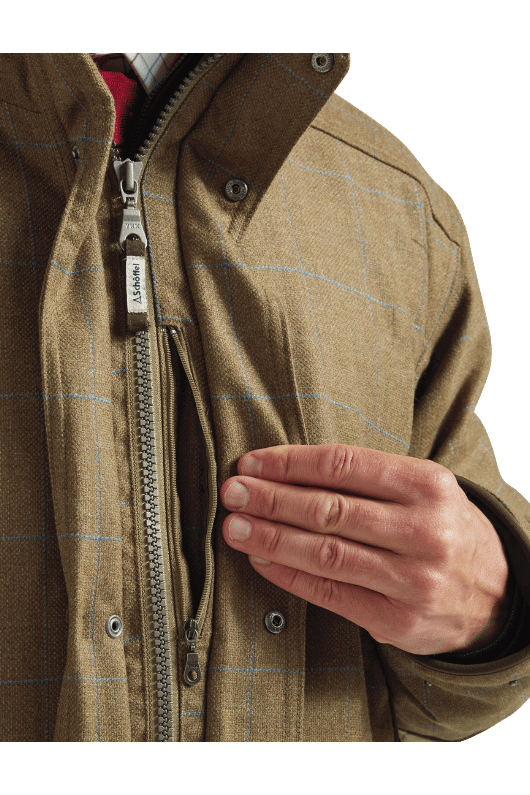 An image of the Schoffel Ptarmigan Tweed Classic Coat