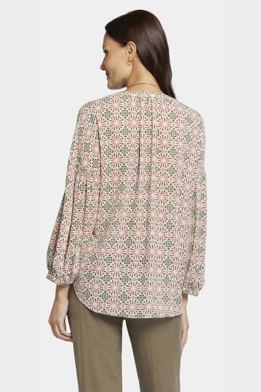 An image of the NYDJ Paulina Peasant Blouse