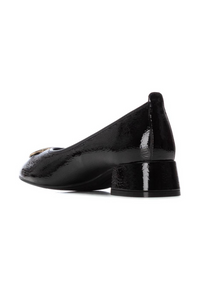 An image of the Carmela Leather Mid Heel Court Shoe