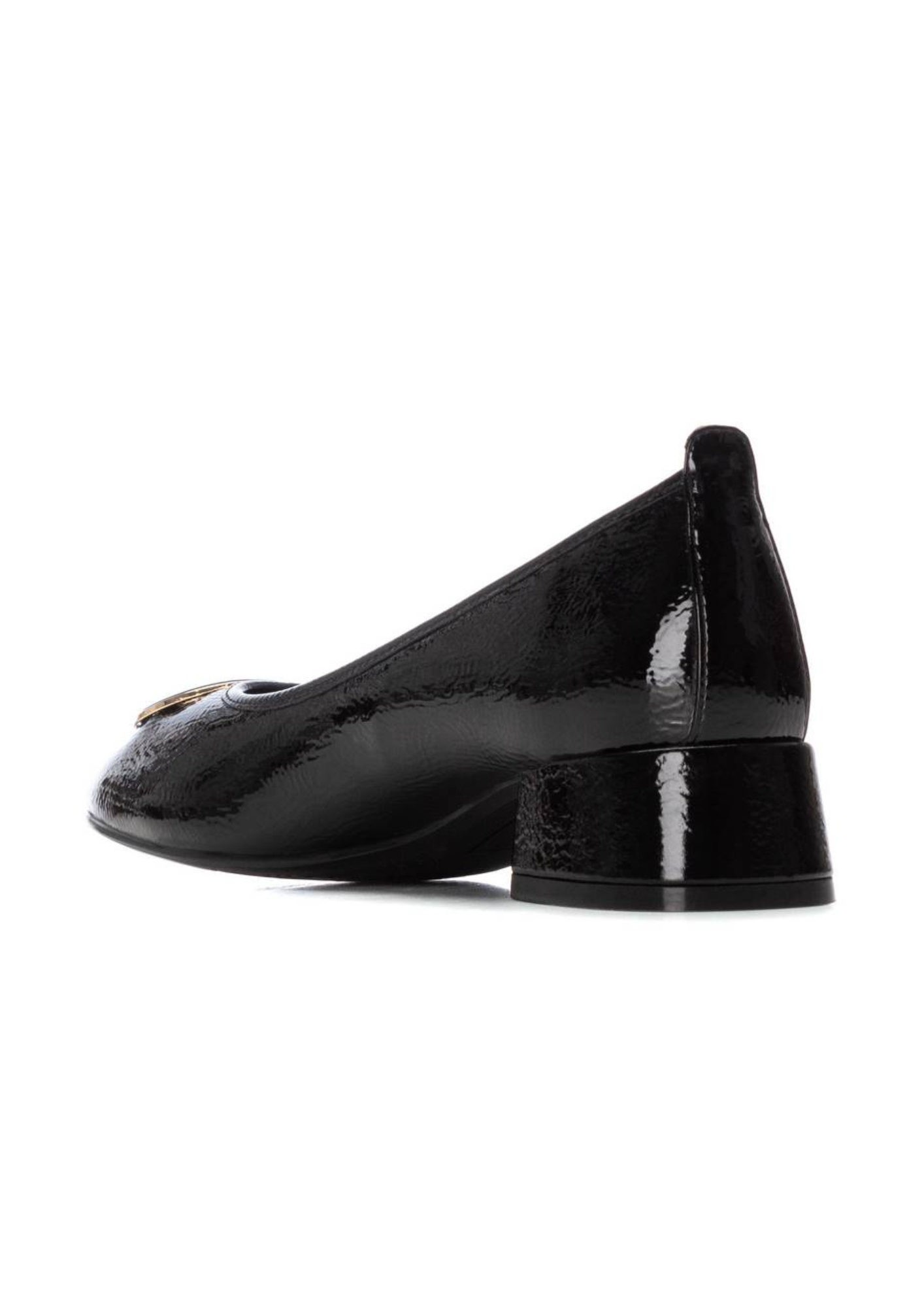 An image of the Carmela Leather Mid Heel Court Shoe
