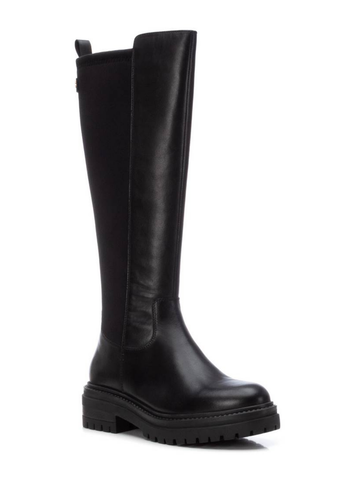 An image of the Carmela Heeled Leather Long Boot