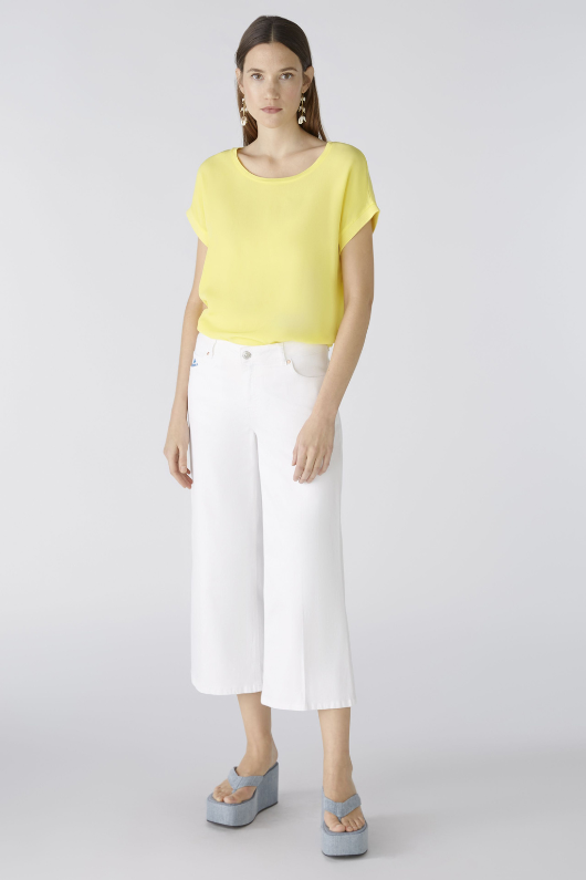 An image of the Oui Plain Cap Sleeve T-Shirt